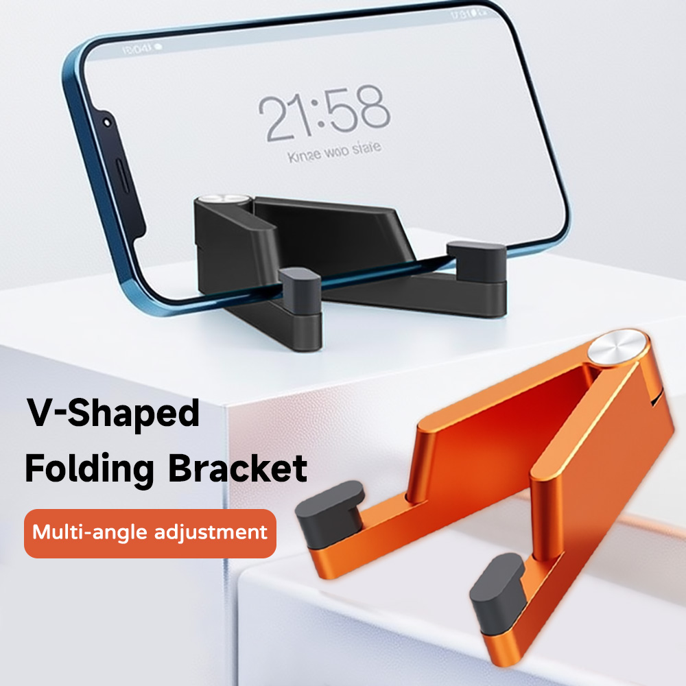Tablet Accessories - V-Shaped Folding Bracket Multi-Angle Adjustable Phone