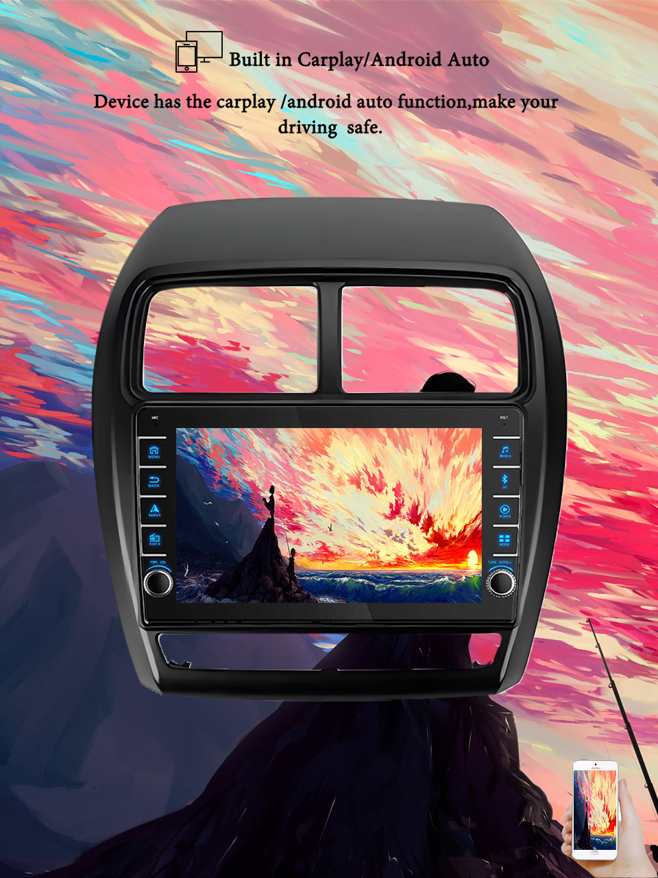Tablet Danish Mobile & Accessories Faisalabad - 8G+128G Android 14 For Mitsubishi ASX