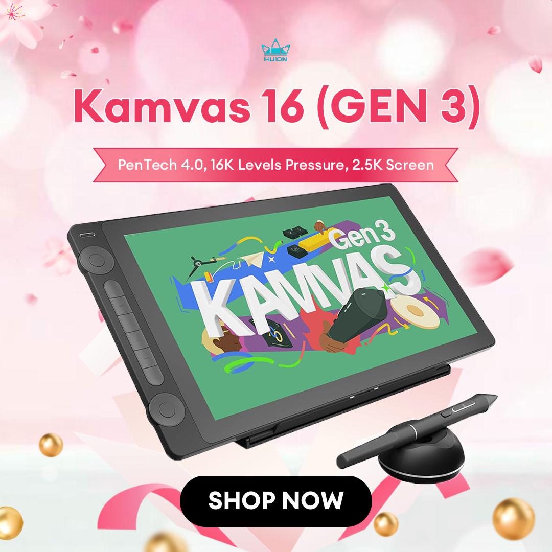 Huion Tablet Accessories - Huion Kamvas 16 (Gen 3) Graphics