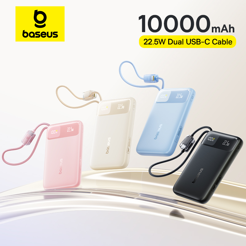 Accessories For Android Tablet - Baseus 10000mAh Power Bank 22.5W Built-In