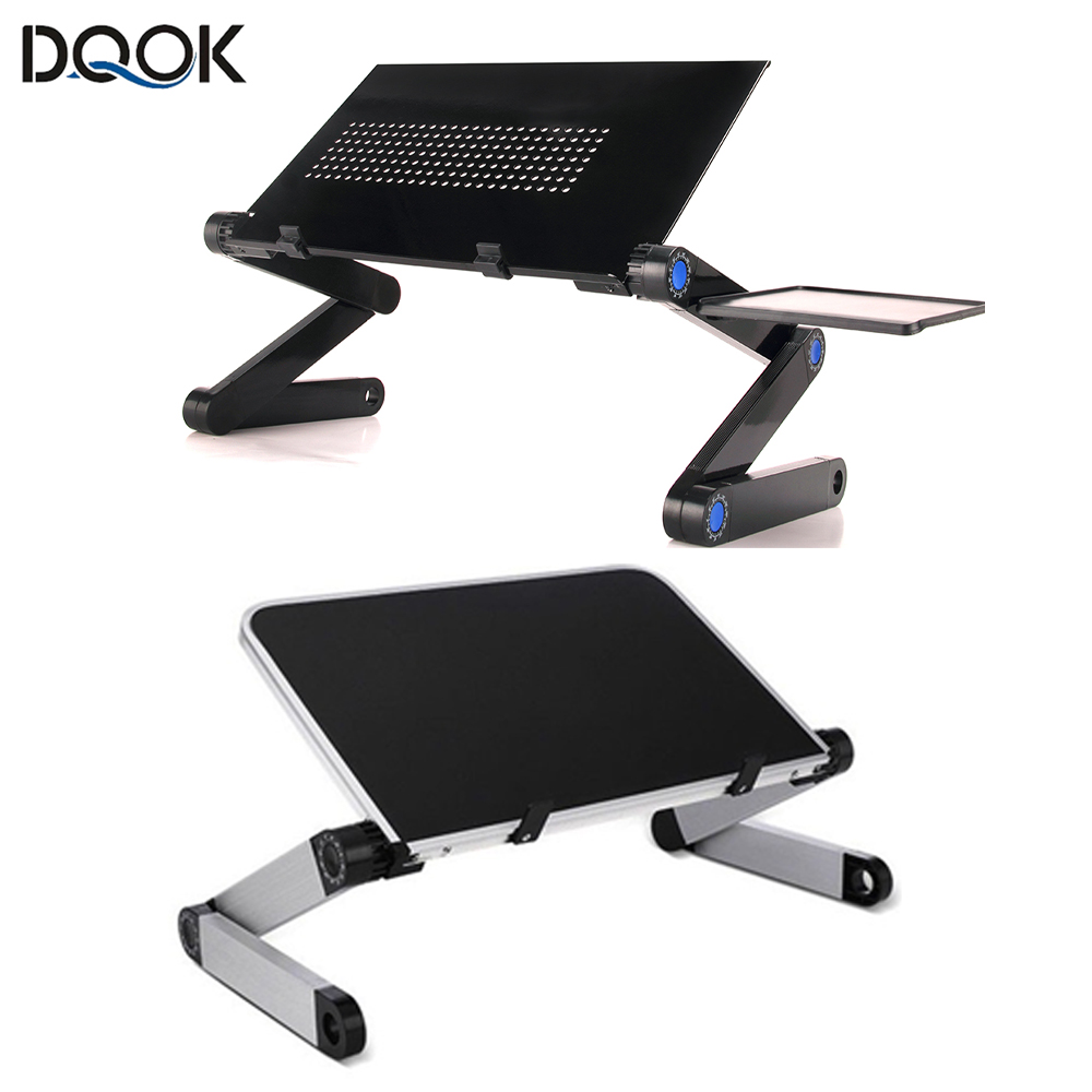Tablet Lap Desk - Adjustable Laptop Desk Stand Portable Aluminum