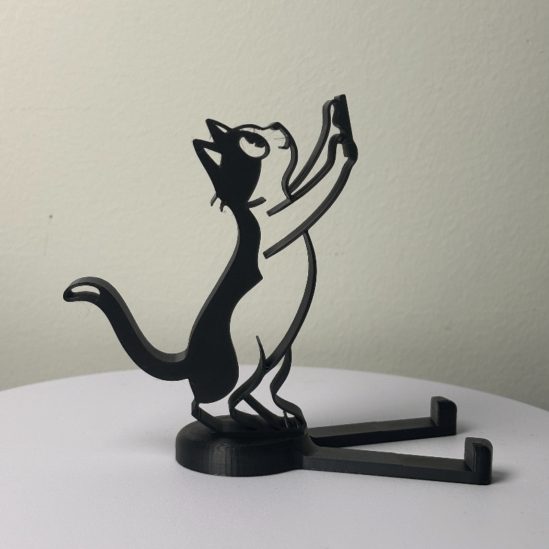 Abstract Hollow Line Cat Phone - Tablet Phone Accessories 评论和价格