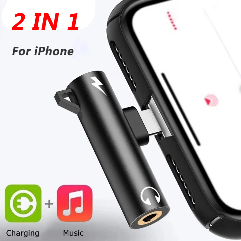 2 In1 Adapter Splitter For iPh - Wired Earphone Lightning 评论和价格