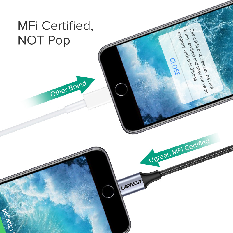 UGREEN Adapter for iPhones MFi - Wired Earphone Lightning 评论和价格