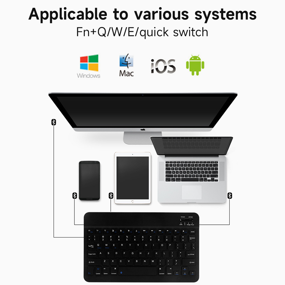 Bluetooth Keyboard for IOS And - Accessories For Android Tablet 评论和价格
