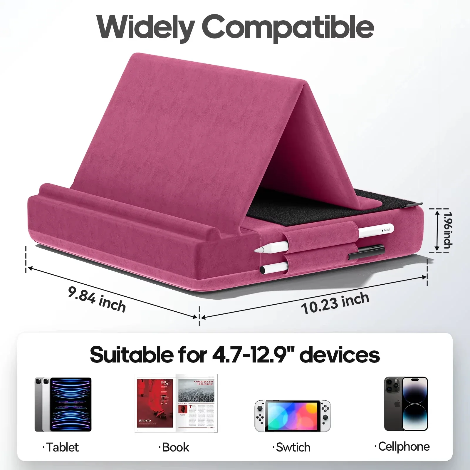 Upgraded Tablet Pillow Stand M - Tablet Lap Desk 评论和价格