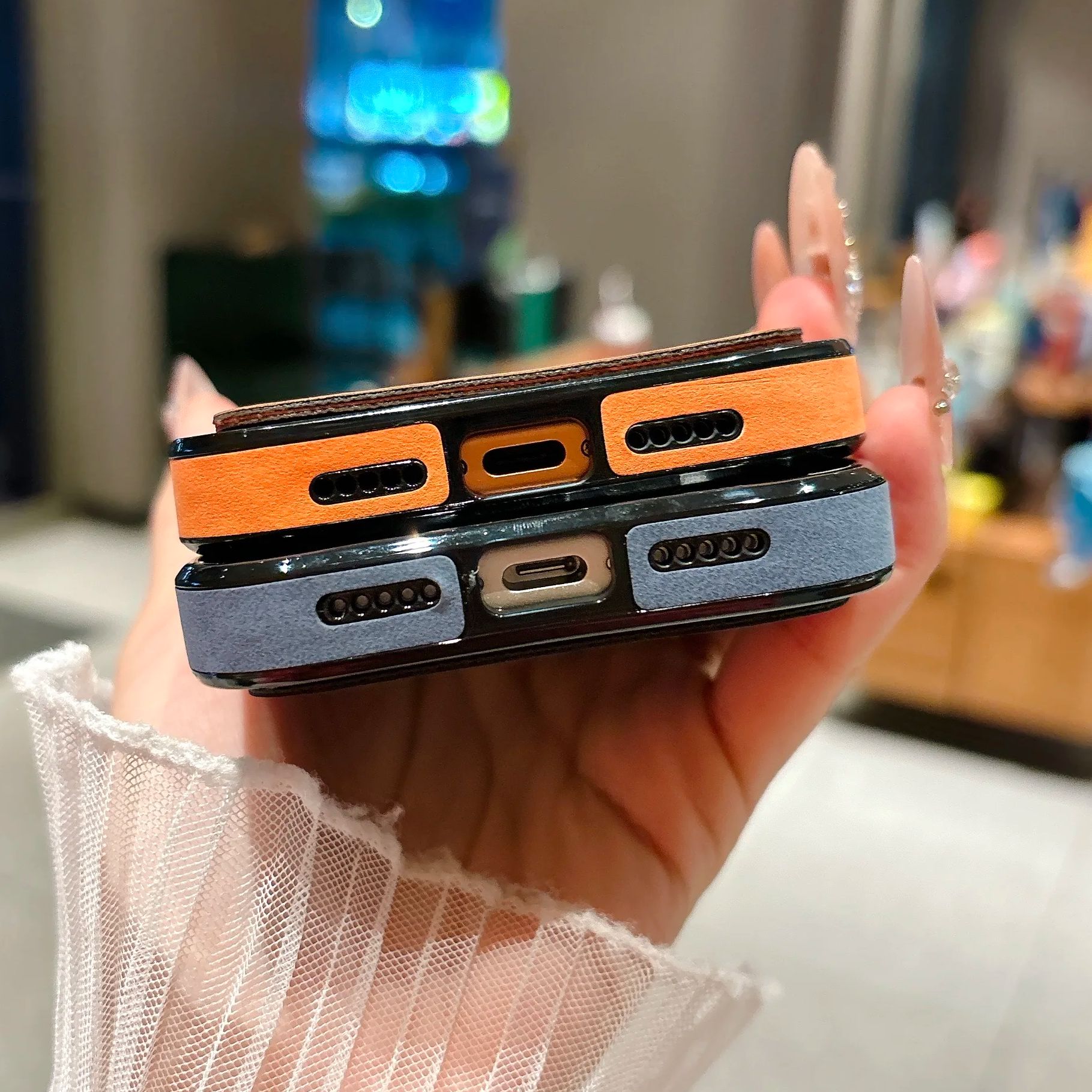Wallet Card Holder Suede Leath - Iphone Tablet Accessories 评论和价格