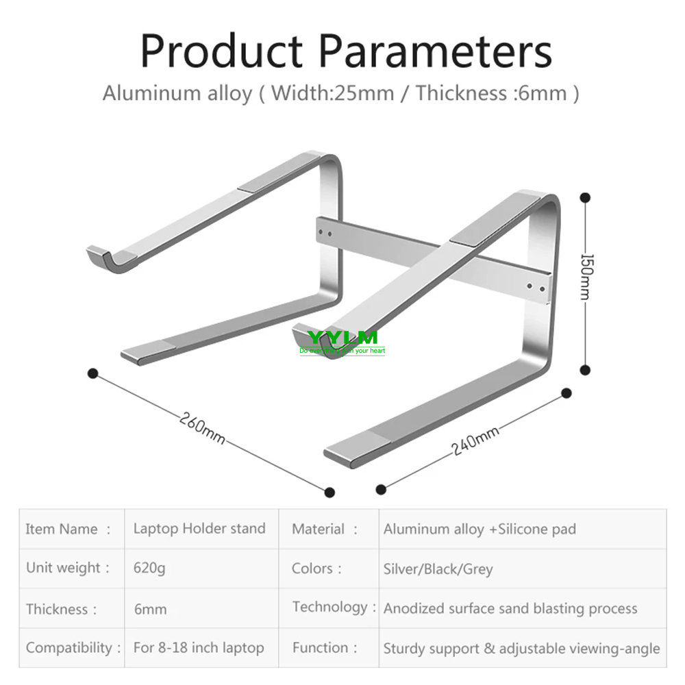 Aluminum Laptop Stand Notebook - Xiaomi Tablet Accessories 评论和价格