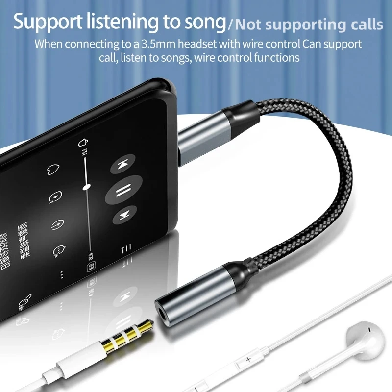 Lightning To 3.5mm Aux Adapter - Wired Earphone Lightning 评论和价格