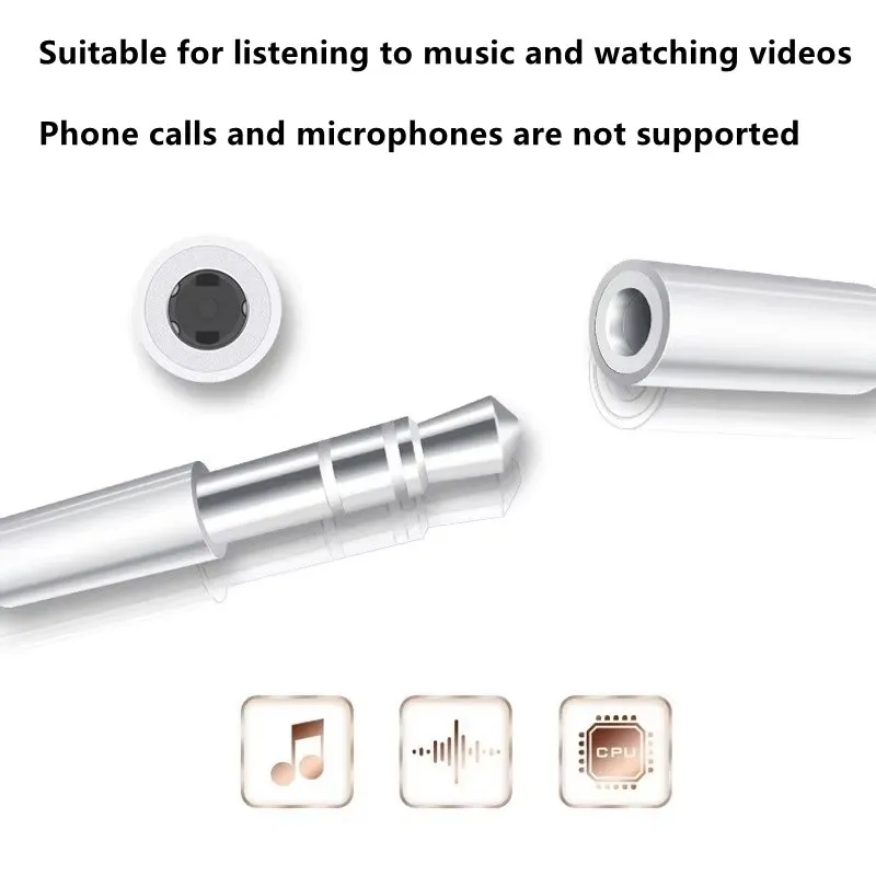 Lightning To 3.5mm Aux Adapter - Wired Earphone Lightning 评论和价格