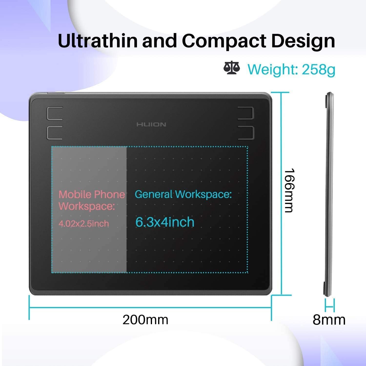 HUION HS64 Graphic Tablet 6Inc - Huion Tablet Accessories 评论和价格