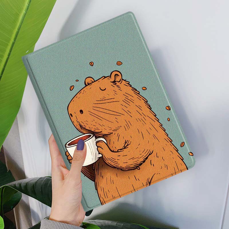 Cartoon Capybara Bubble Tea Fo - Samsung Tablet S11 Accessories 评论和价格