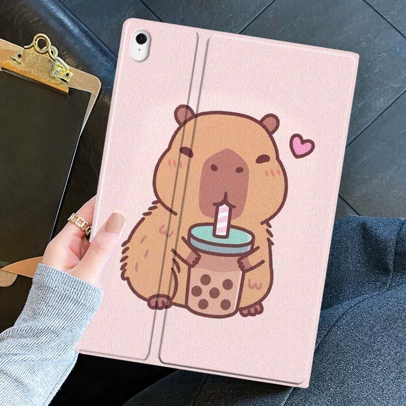 Cartoon Capybara Bubble Tea Fo - Samsung Tablet S11 Accessories 评论和价格