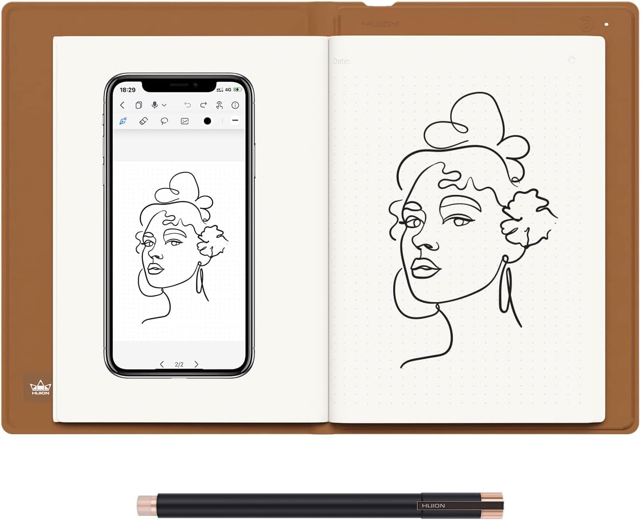huion note 2 em 1 digital hand - Huion Tablet Accessories 评论和价格