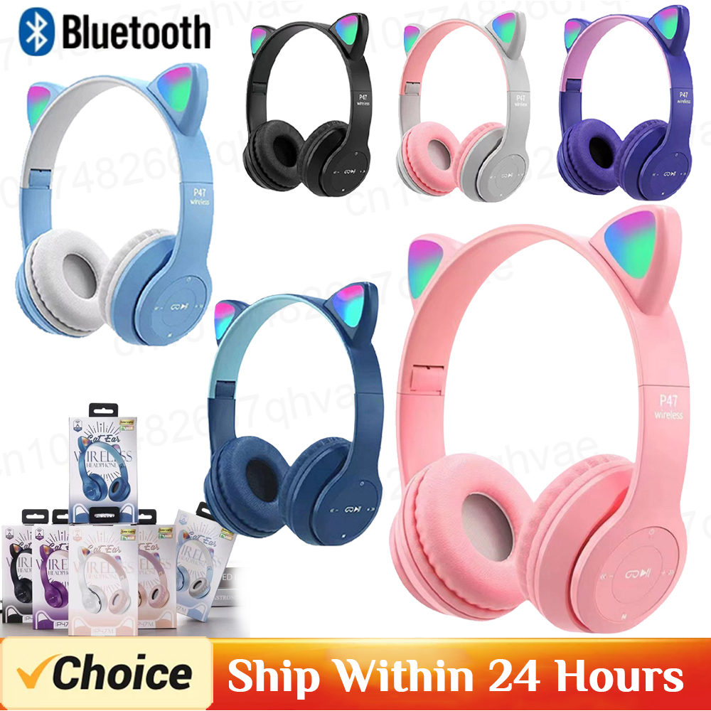 P47M Wireless Bluetooth Headse - Wired Earphone Lightning 评论和价格