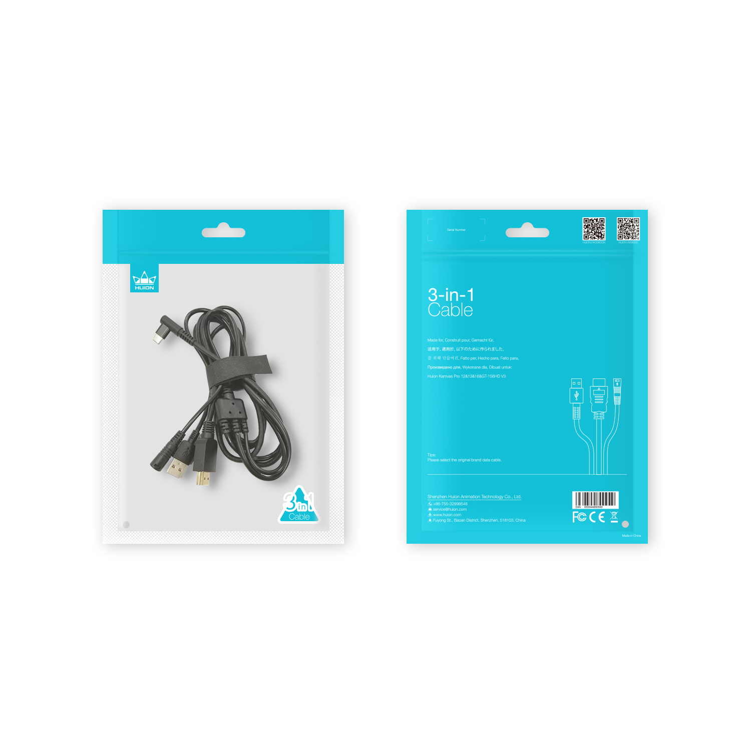 HUION 3 IN 1 Cable CB01 compat - Huion Tablet Accessories 评论和价格