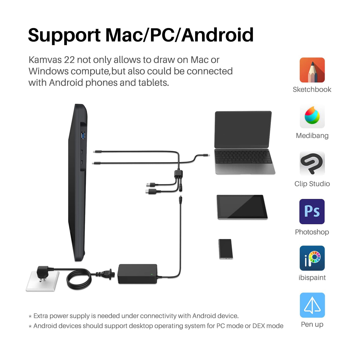 Huion Kamvas 22 Graphic Tablet - Huion Tablet Accessories 评论和价格