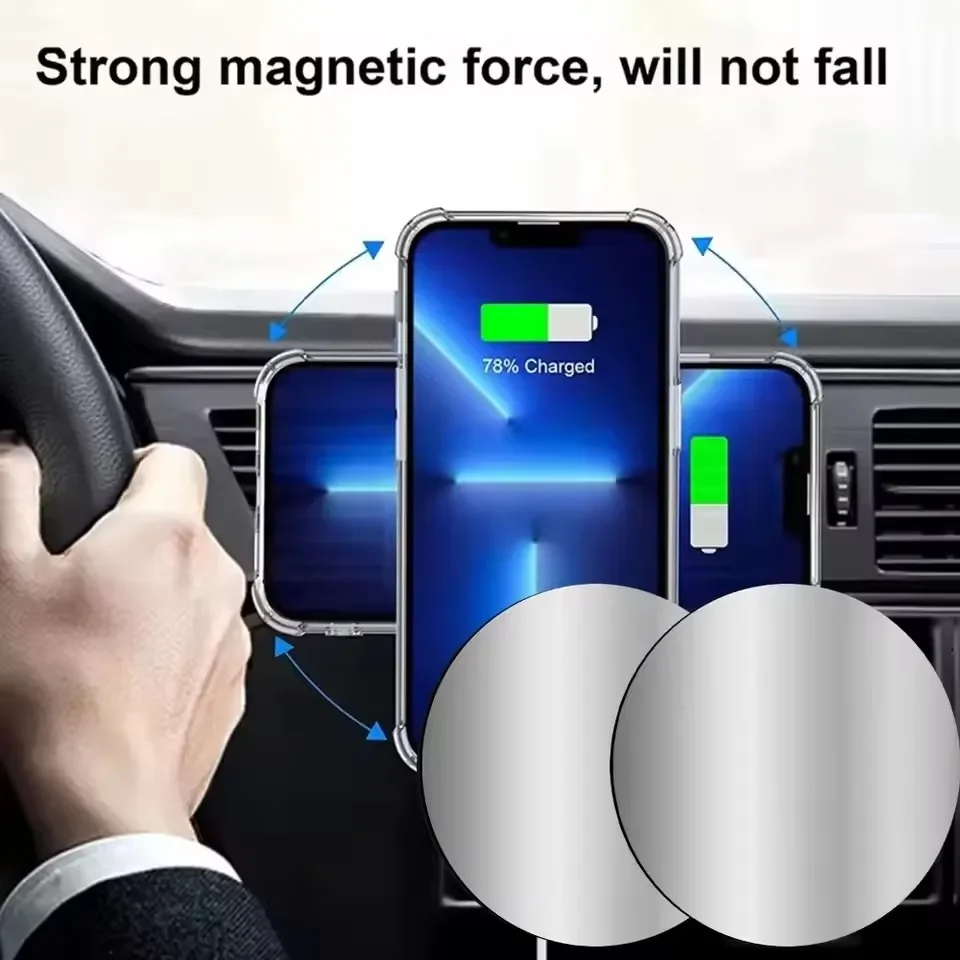 1-5PCS 8CM Magnetic Metal Plat - Tablet Phone Accessories 评论和价格