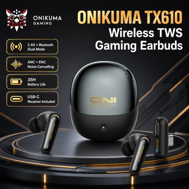 ONIKUMA TX610 Wireless Gaming  - Wired Earphone Lightning 评论和价格