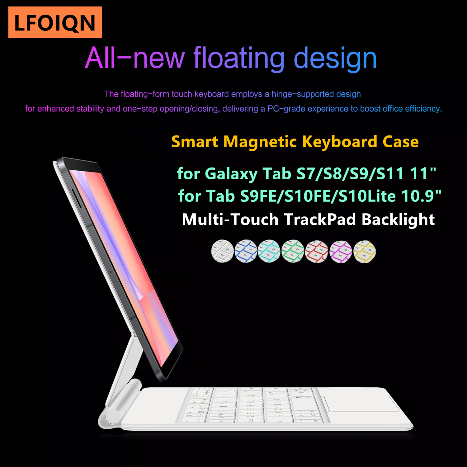 LFOIQN Magic Keyboard for Sams - Tablet S9 Fe Accessories 评论和价格