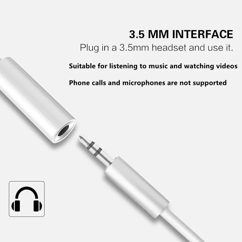 Lighting To 3.5mm Headphone Ad - Wired Earphone Lightning 评论和价格