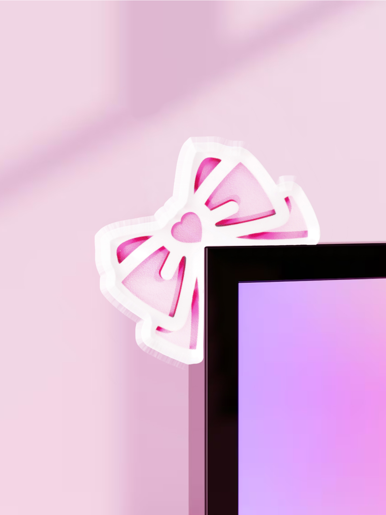 Kawaii Bow Monitor Decor Pink  - Tablet Lap Desk 评论和价格