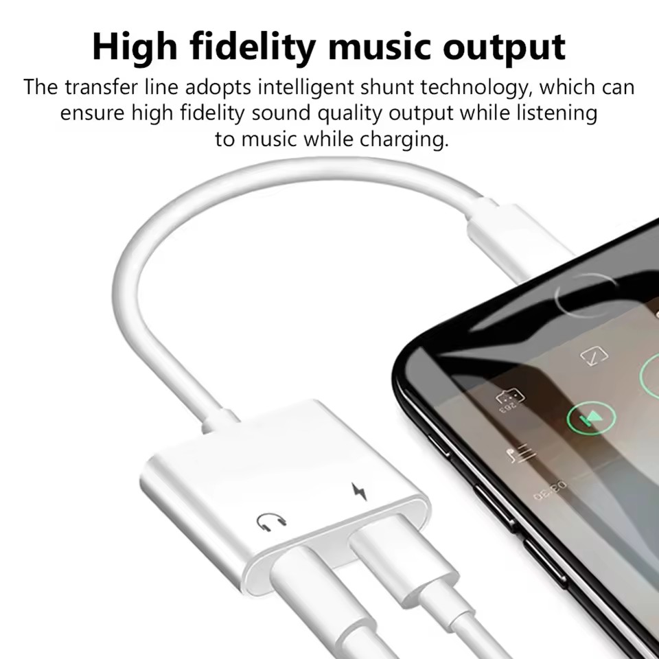 2 in 1 iOS to 3.5mm Jack Audio - Wired Earphone Lightning 评论和价格